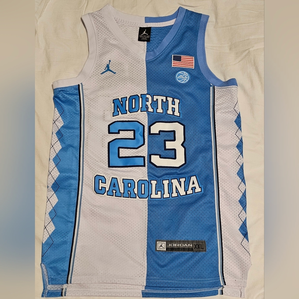 Jordan UNC Split Blue and White Jersey